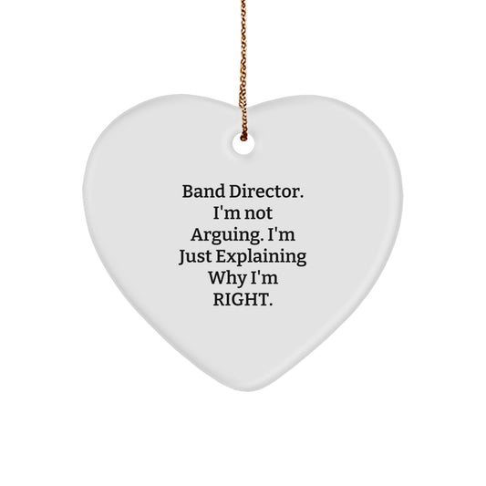 Bold Band Director Whimsical Novelty Christmas Ornament for Friends Gift - Image 1