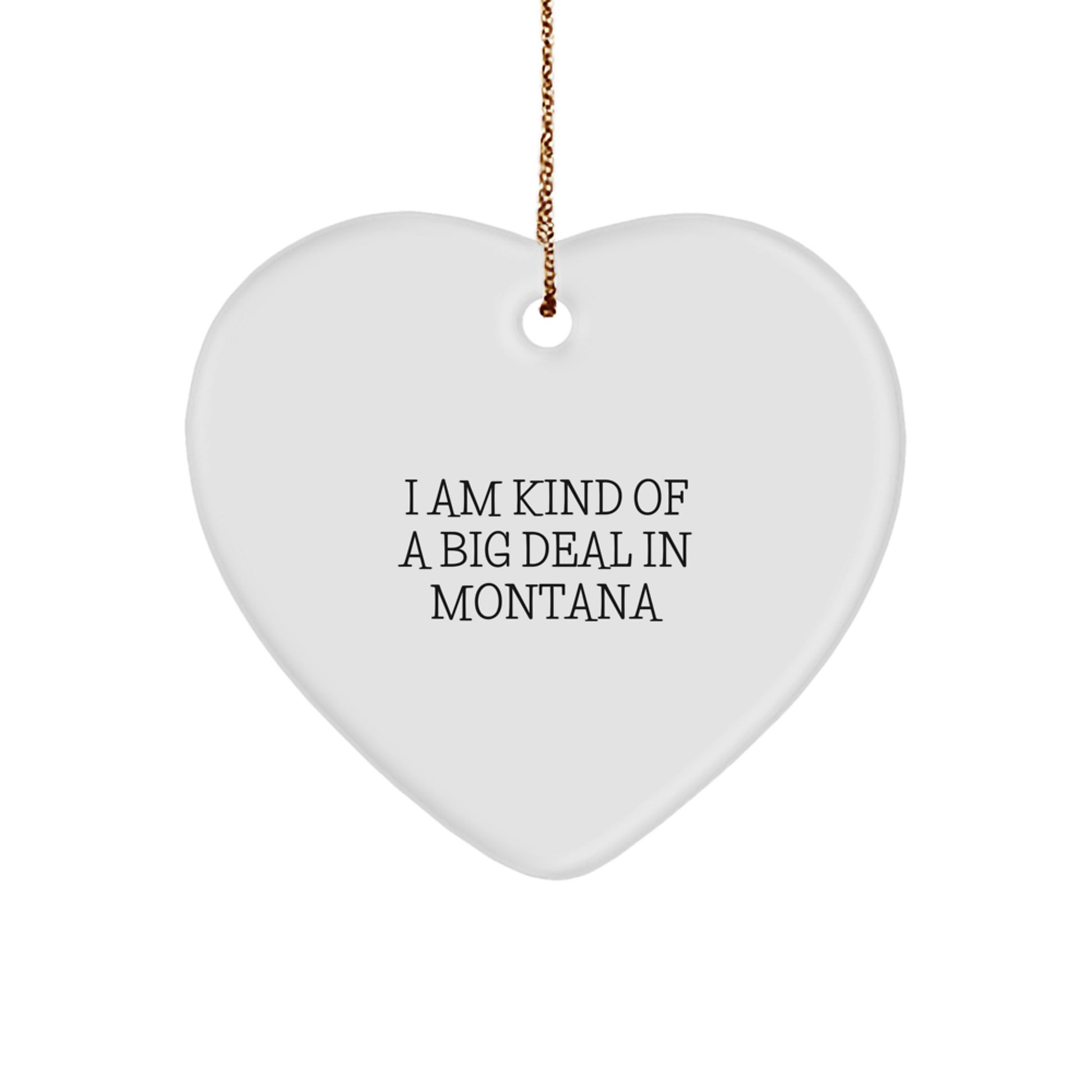 Funny Montana Heart Ornament Gifts from Men to Family, I'm Kind Of A Prime Selection In Montana Christmas Unique Gifts - Image 1