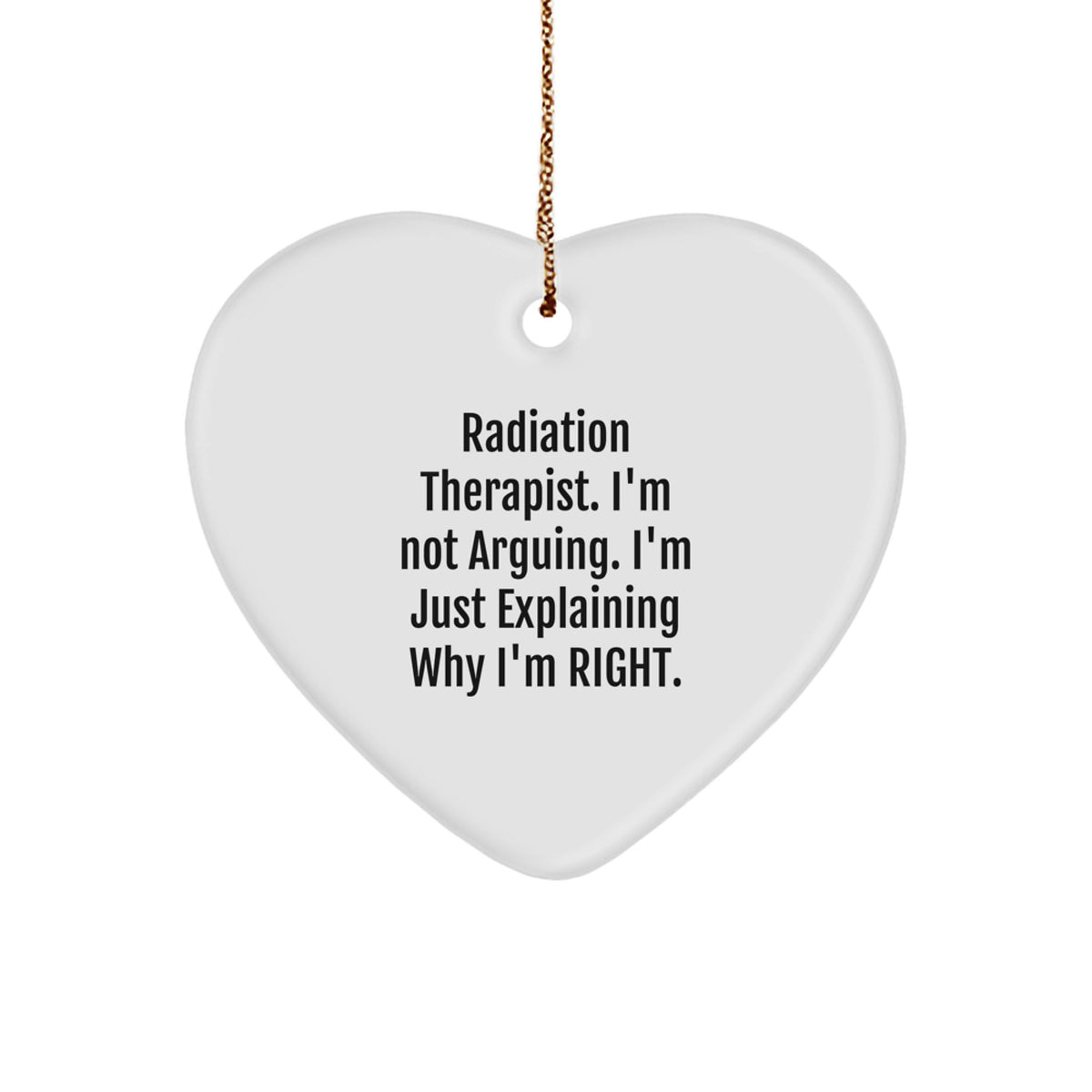 Sarcastic Radiation Specialist Christmas Ornament for Coworkers Gift - Image 1