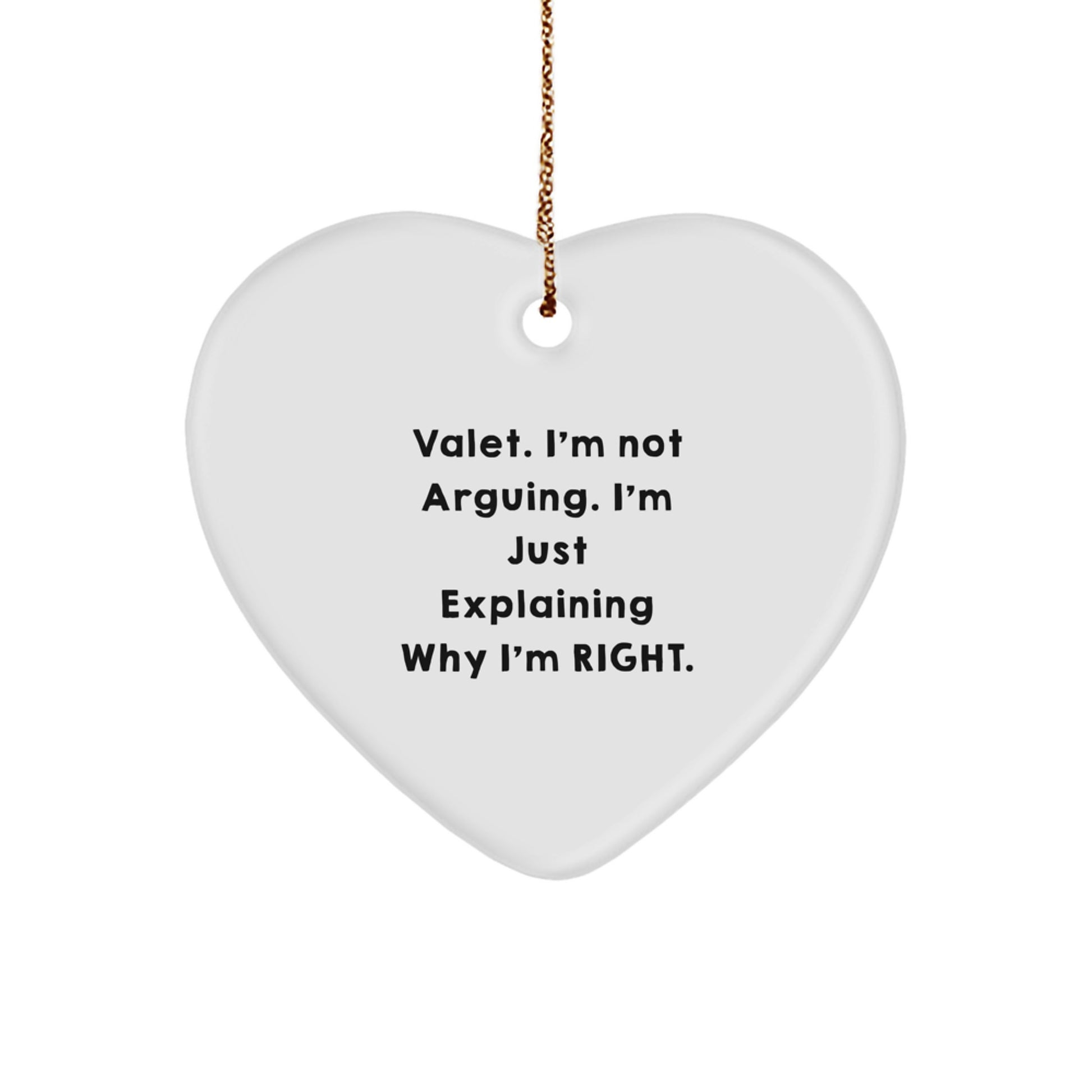Valet Gifts from Friends for Him, Funny Heart Ornament, Christmas Unique Ideas, Heart Shaped Valet Decor - Image 1