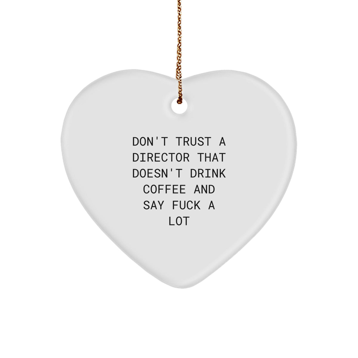Director Heart Ornament for Family Treasure Christmas Gift - Image 1