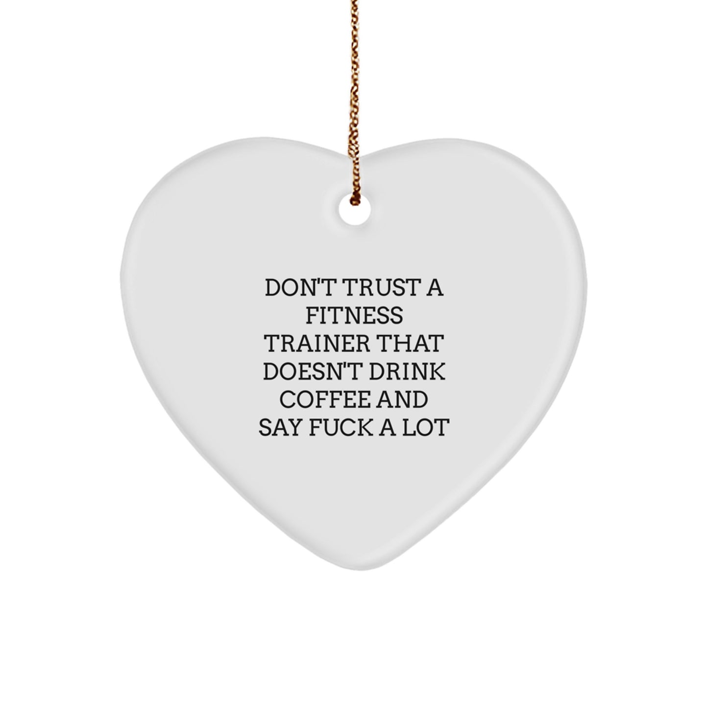 Funny Fitness Trainer Gifts from Men to Friends and Family for Christmas Unique Ornaments - Image 1