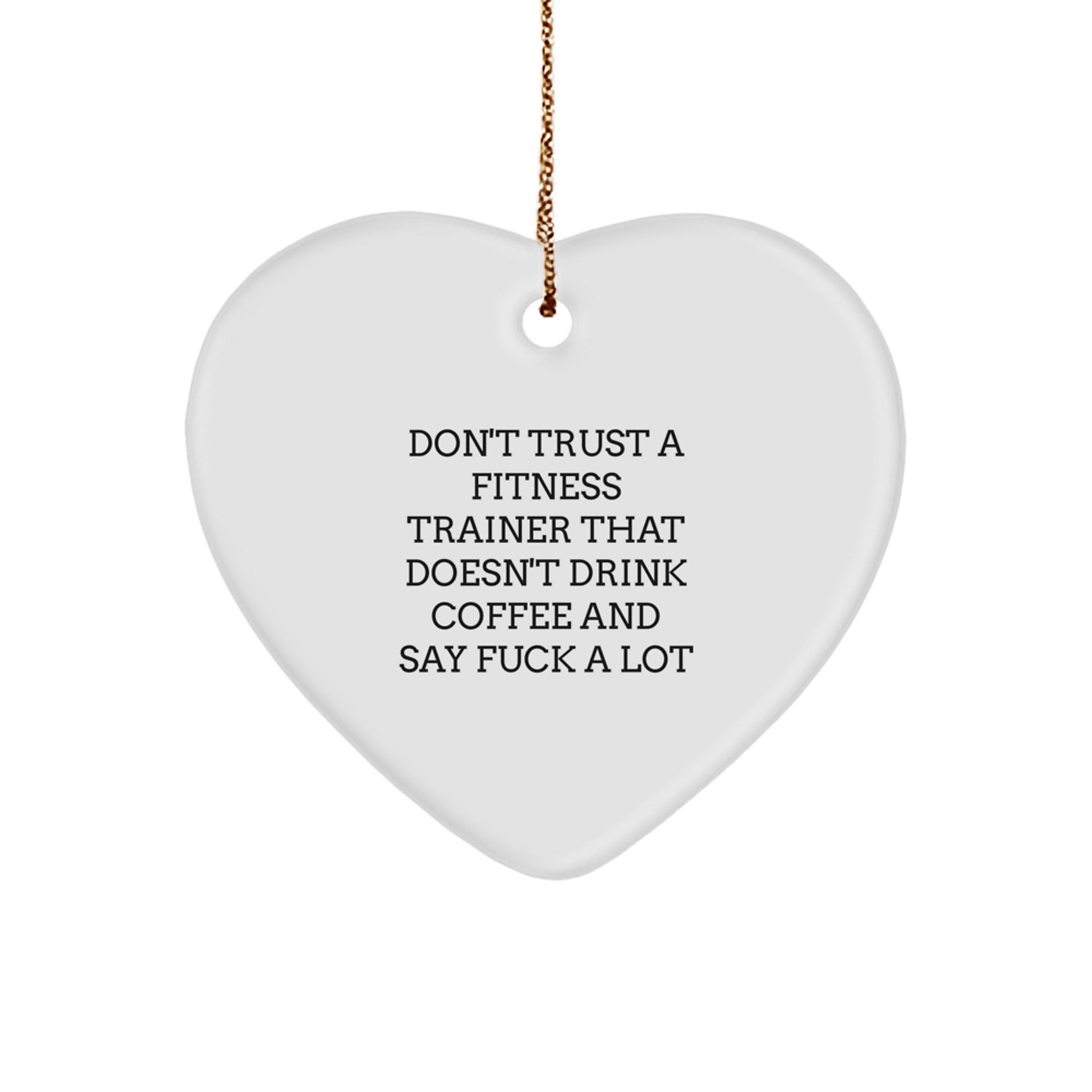 Funny Fitness Trainer Gifts from Men to Friends and Family for Christmas Unique Ornaments - Image 1