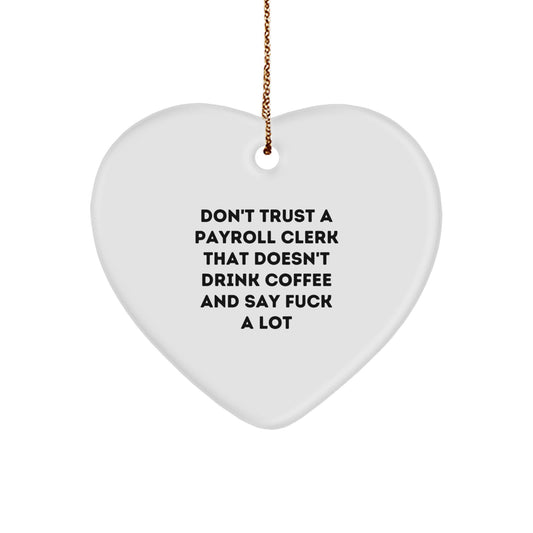 Payroll Clerk Memento Christmas Ornament for Teens Gift - Image 1