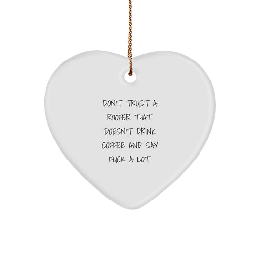 Favorite Roofer Christmas Ornament Gift for Kids - Image 1