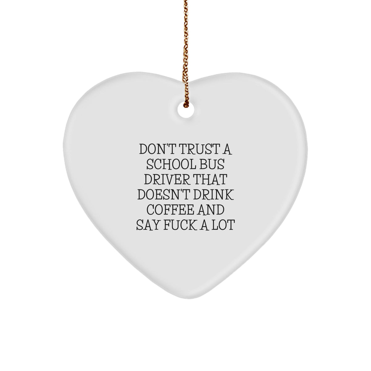 Christmas Gift for Roommates Collectible School Bus Driver Heart - Image 1