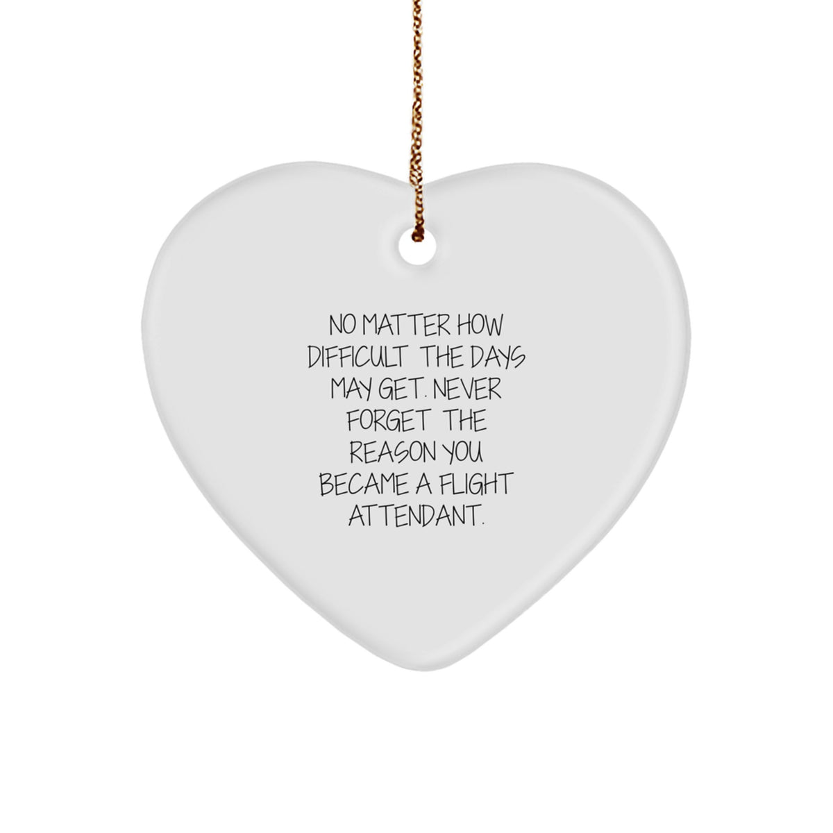 Inspiring Flight Attendant Christmas Ornament Novelty for Friends Gift - Image 1