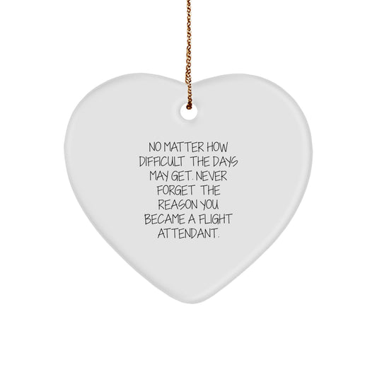 Inspiring Flight Attendant Christmas Ornament Novelty for Friends Gift - Image 1
