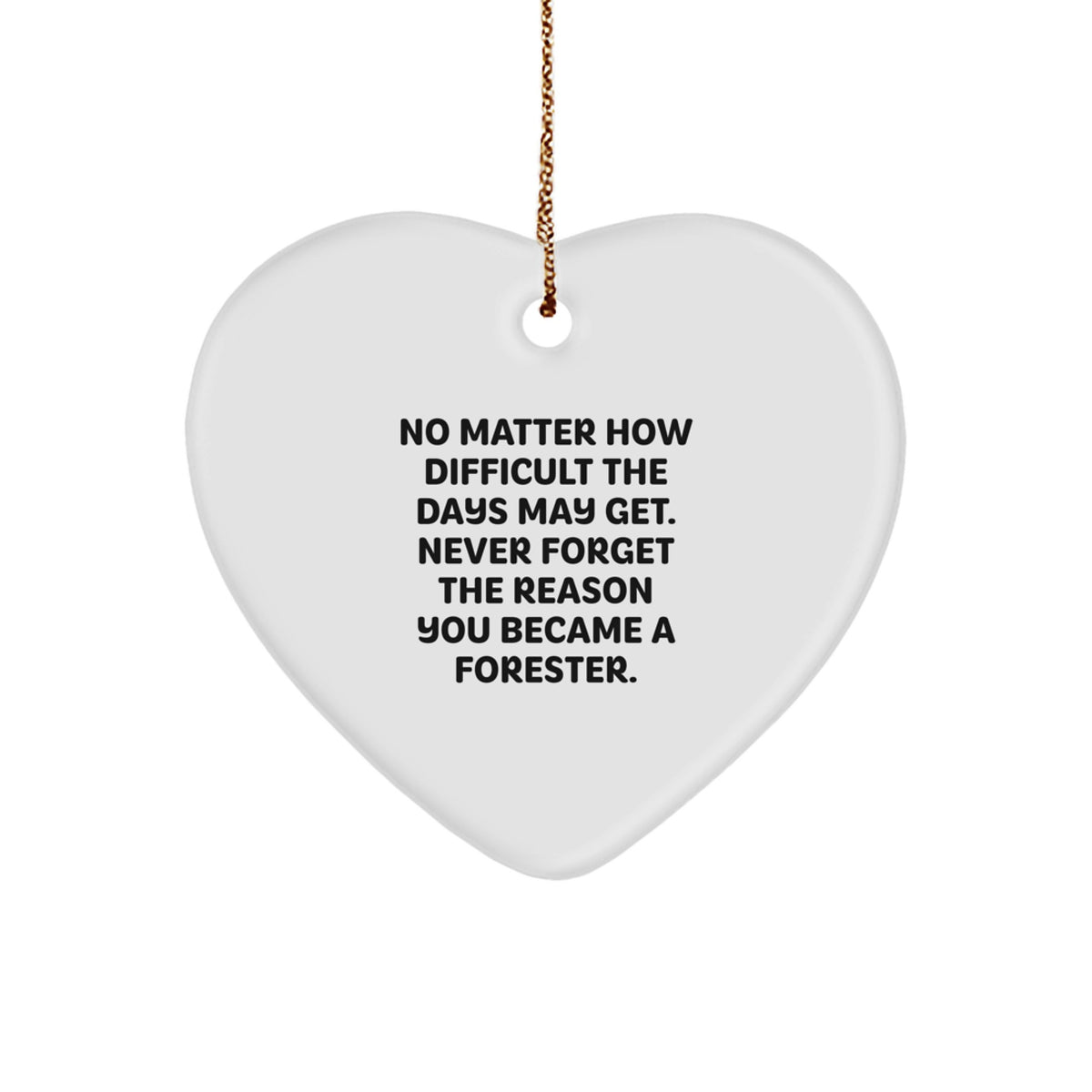 Inspirational Forester Christmas Ornament Gift for Friends – Novelty - Image 1