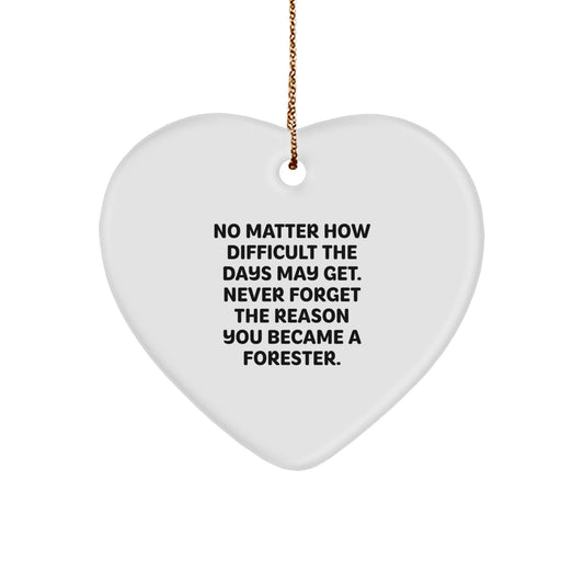 Inspirational Forester Christmas Ornament Gift for Friends – Novelty - Image 1