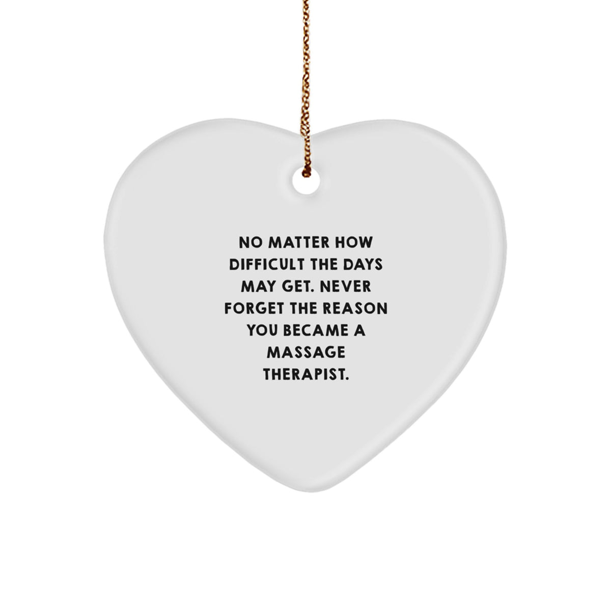 Never Forget Quote Massage Therapist Christmas Ornament for Friends Gift - Image 1