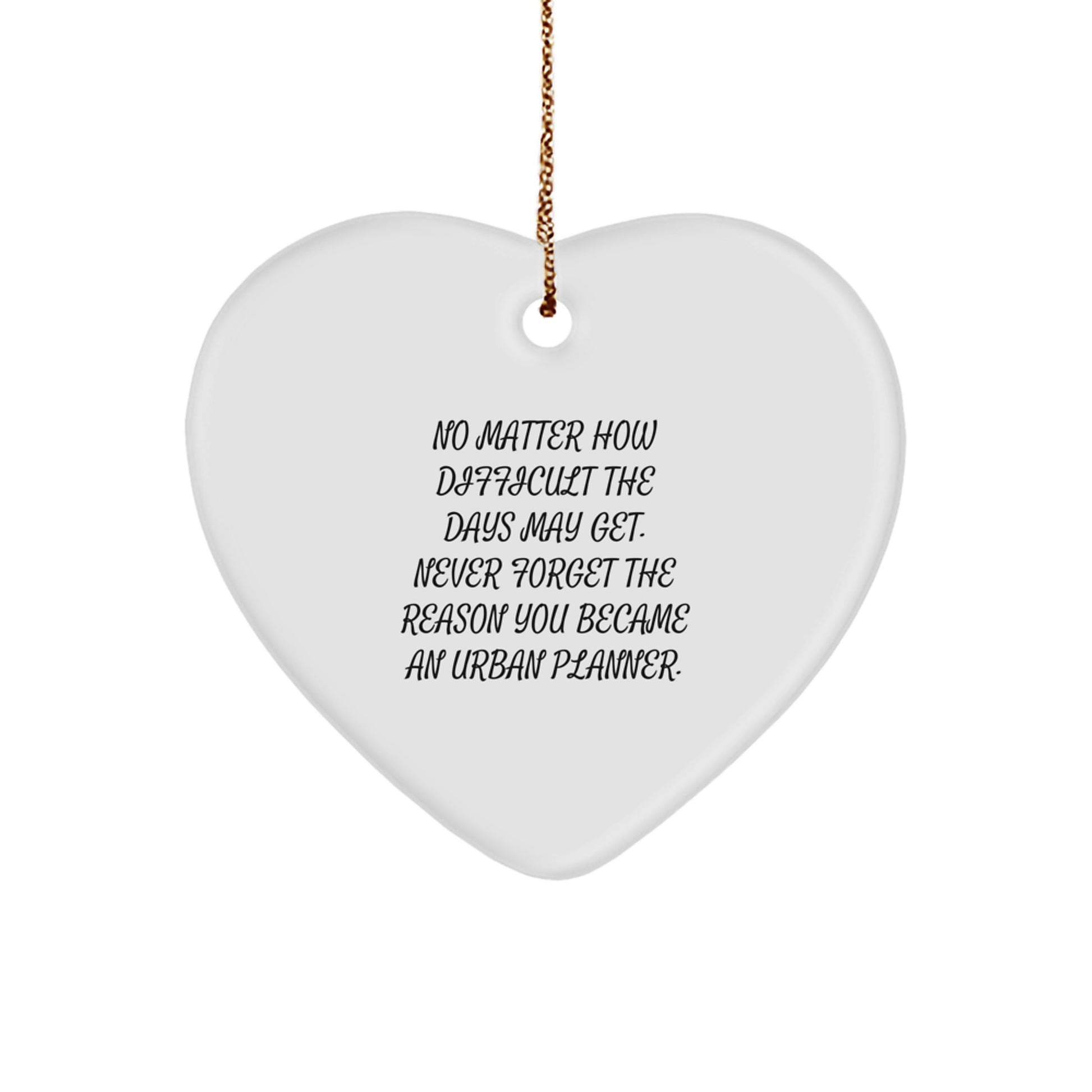 Funny Urban Planner Heart Ornament Gifts for Urban Planner Friends and Family during Christmas Unique Gifts from Men Women Gifts - Image 1