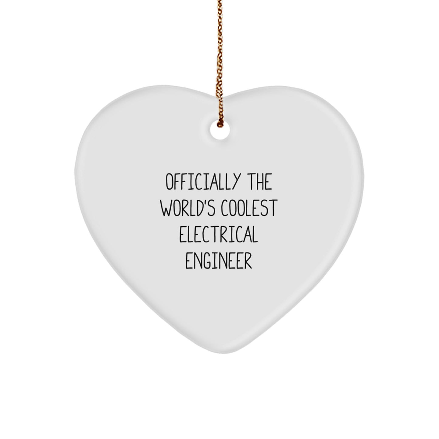 Funny Heart Ornament for Electrical Engineers Gifts from Friends for Christmas Unique - Image 1