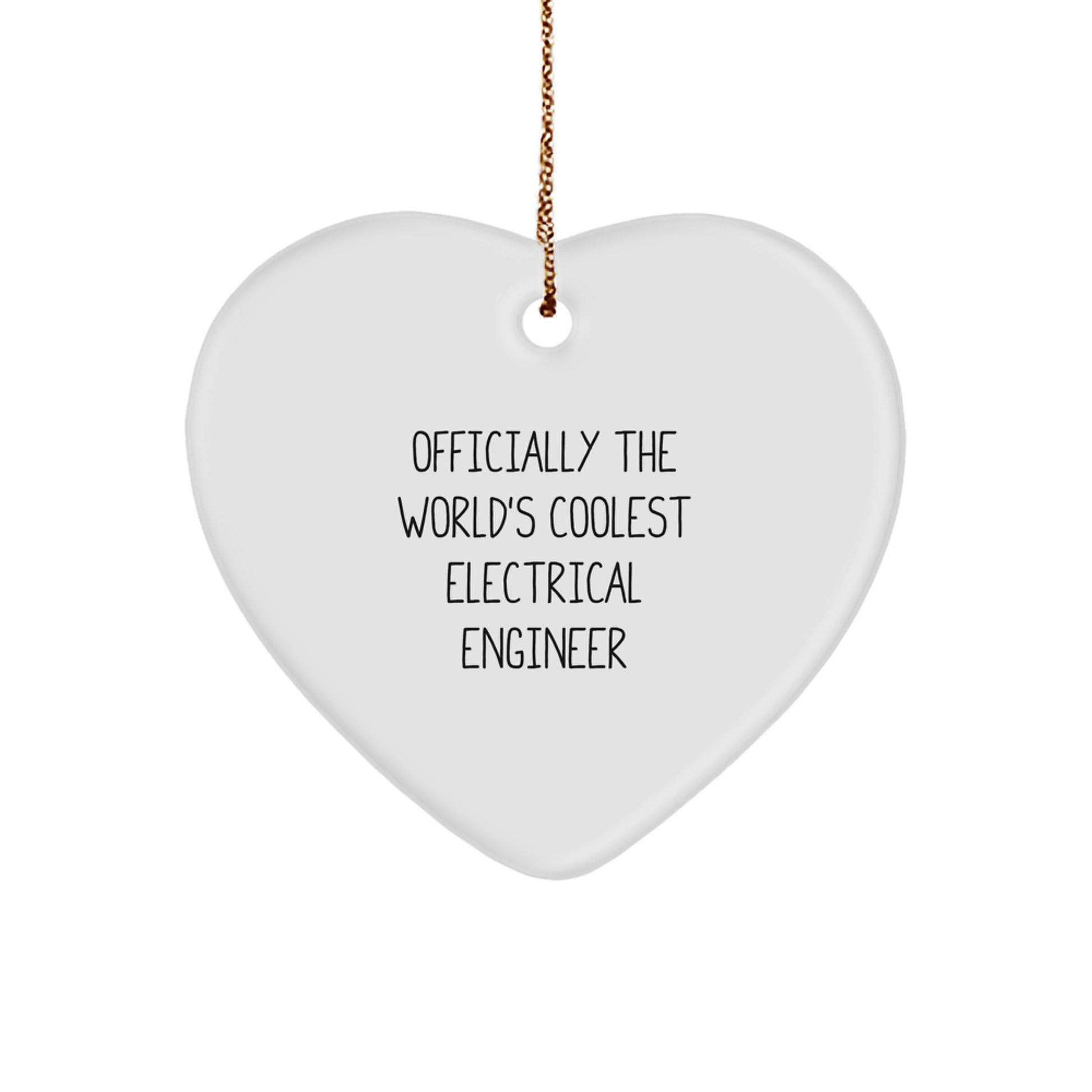 Funny Heart Ornament for Electrical Engineers Gifts from Friends for Christmas Unique - Image 1