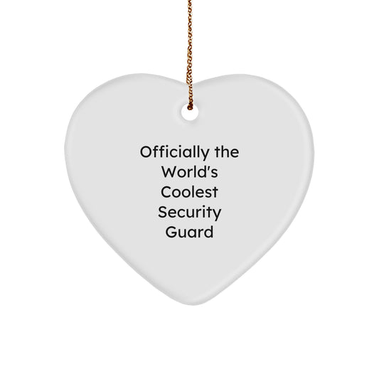Security Guard Keepsake World's Coolest Guard Christmas Unique Gift for Him - Image 1