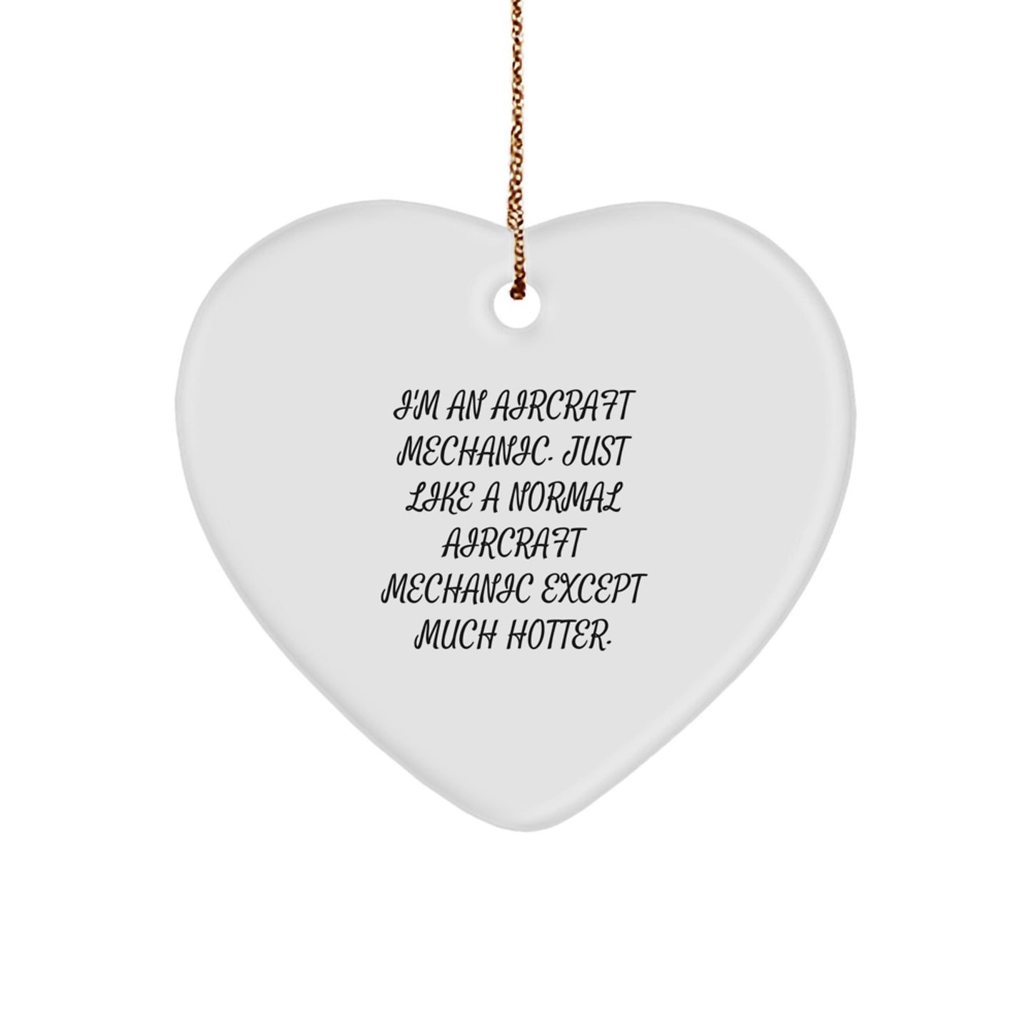 Aircraft Mechanic Gift Christmas Ornament for Family - Image 1