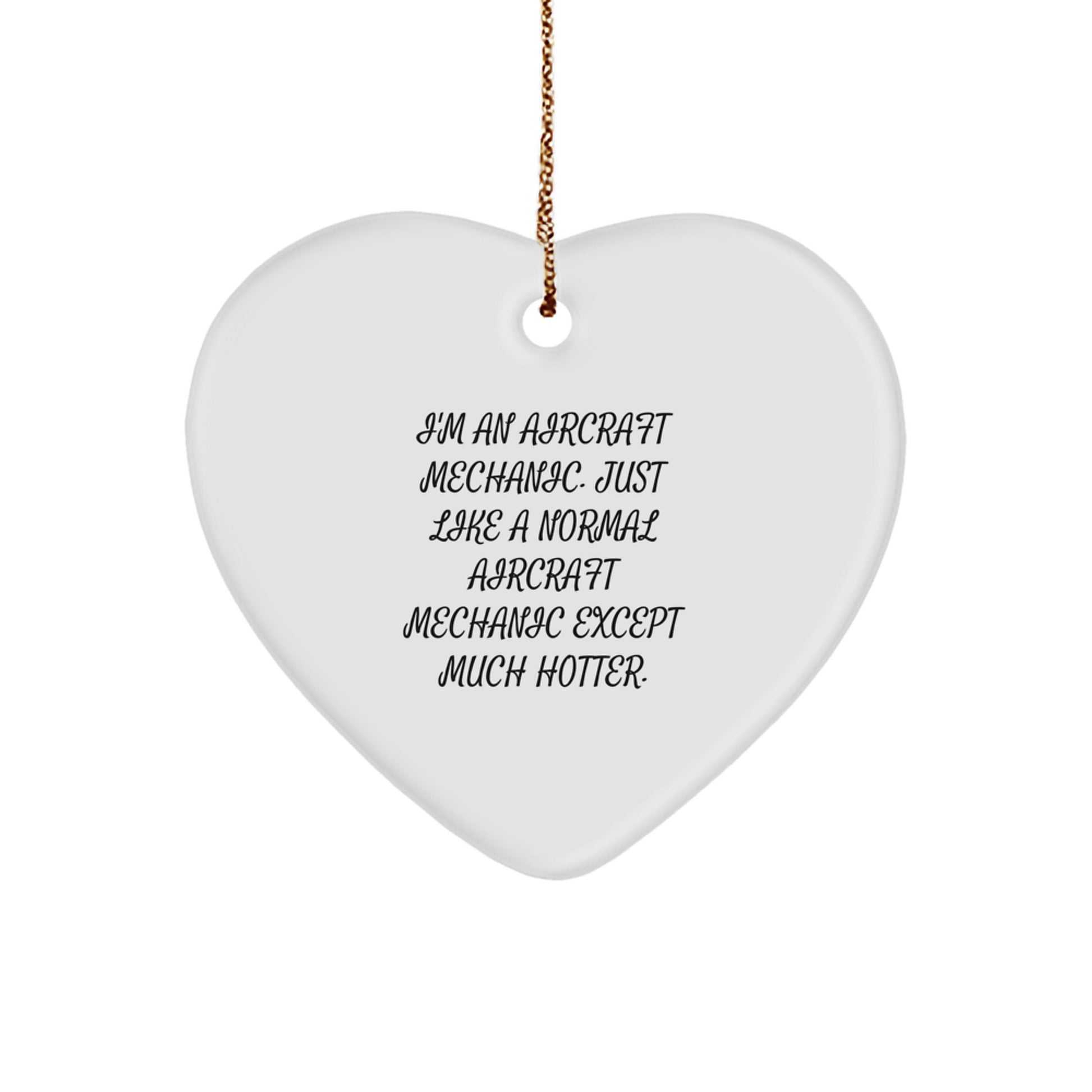 Aircraft Mechanic Gift Christmas Ornament for Family - Image 1