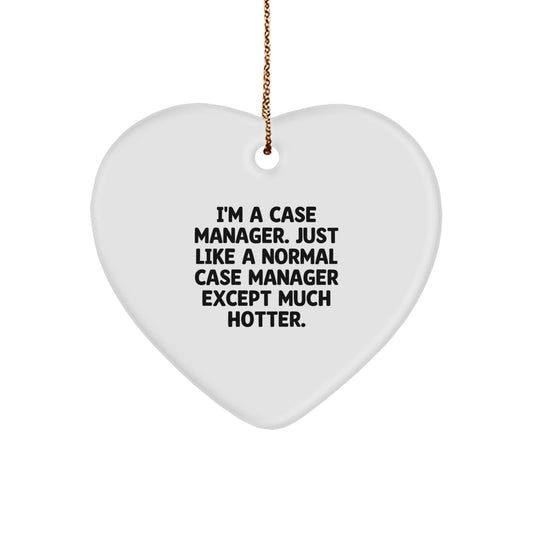 Case Manager Holiday Christmas Ornament for a Best Friend Gift - Image 1
