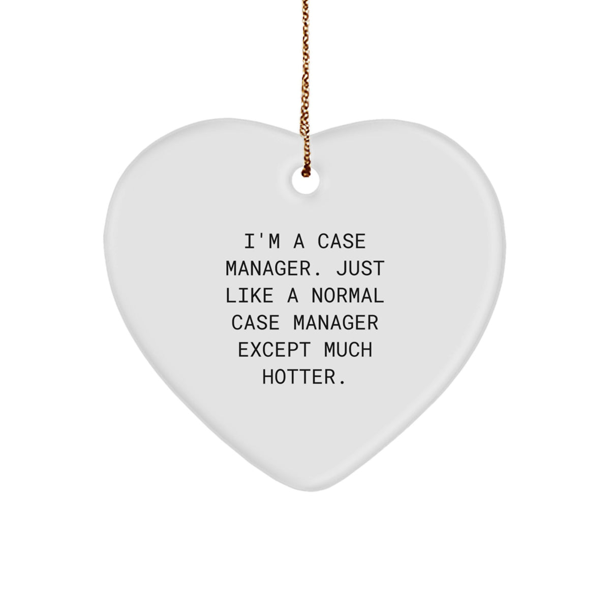 Case Manager Keepsake Christmas Ornament for Him Gift - Image 1