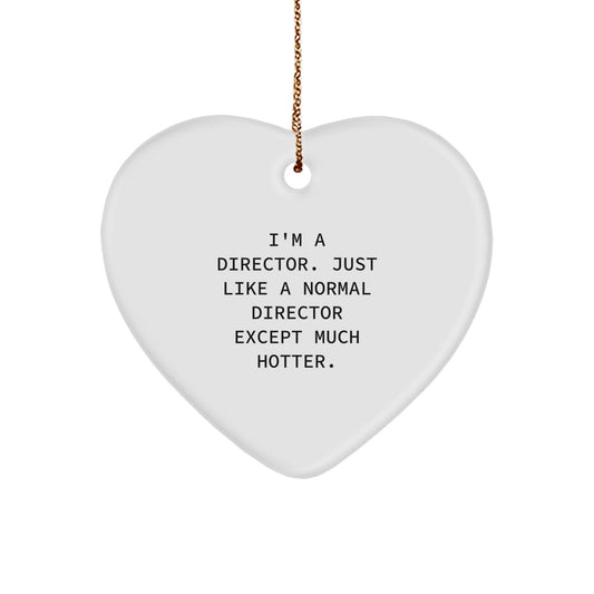 Bold Director Novelty Christmas Ornament Gift for Friends - Image 1