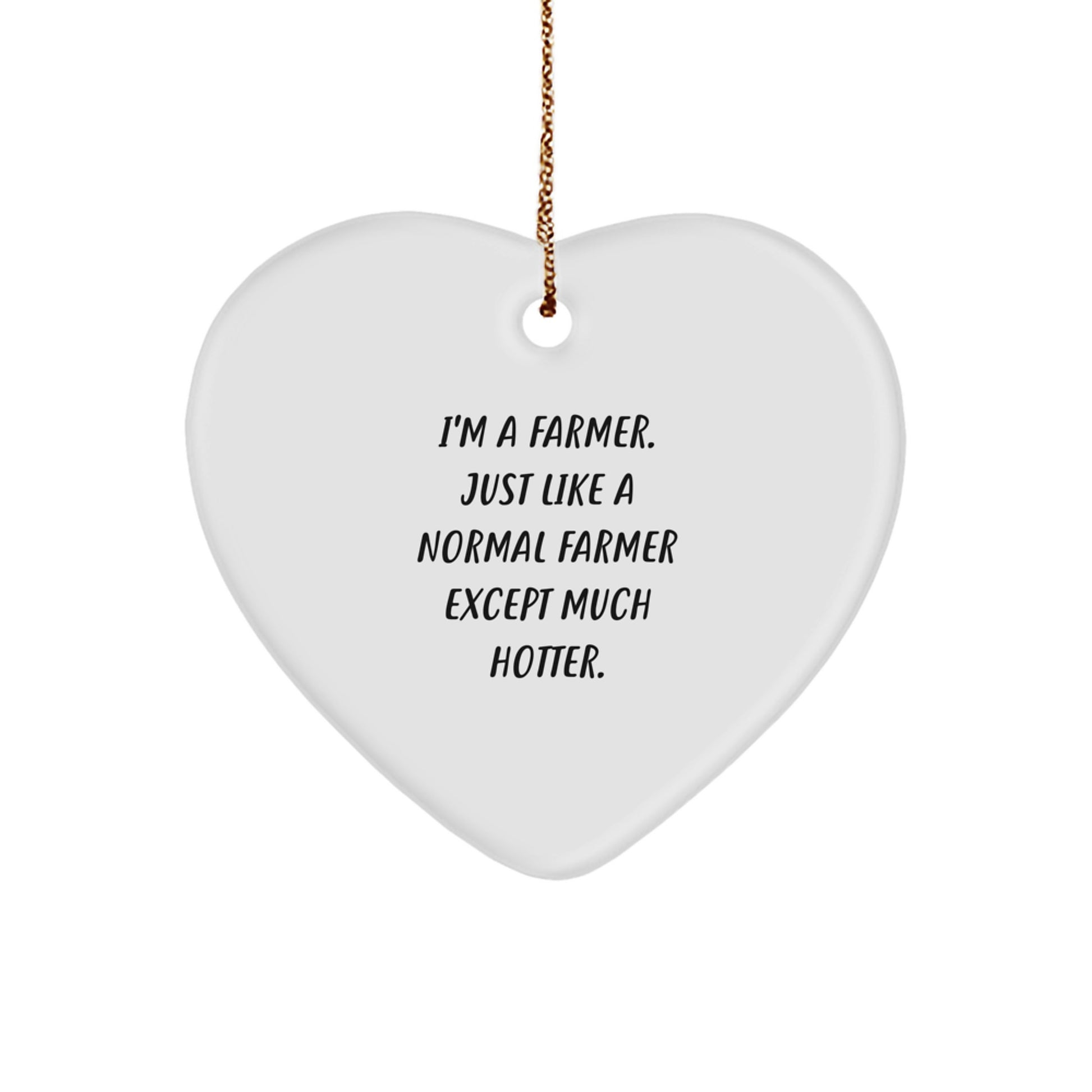 Farmer Christmas Ornament for Him Gift I'm A Farmer Just Like A Normal - Image 1