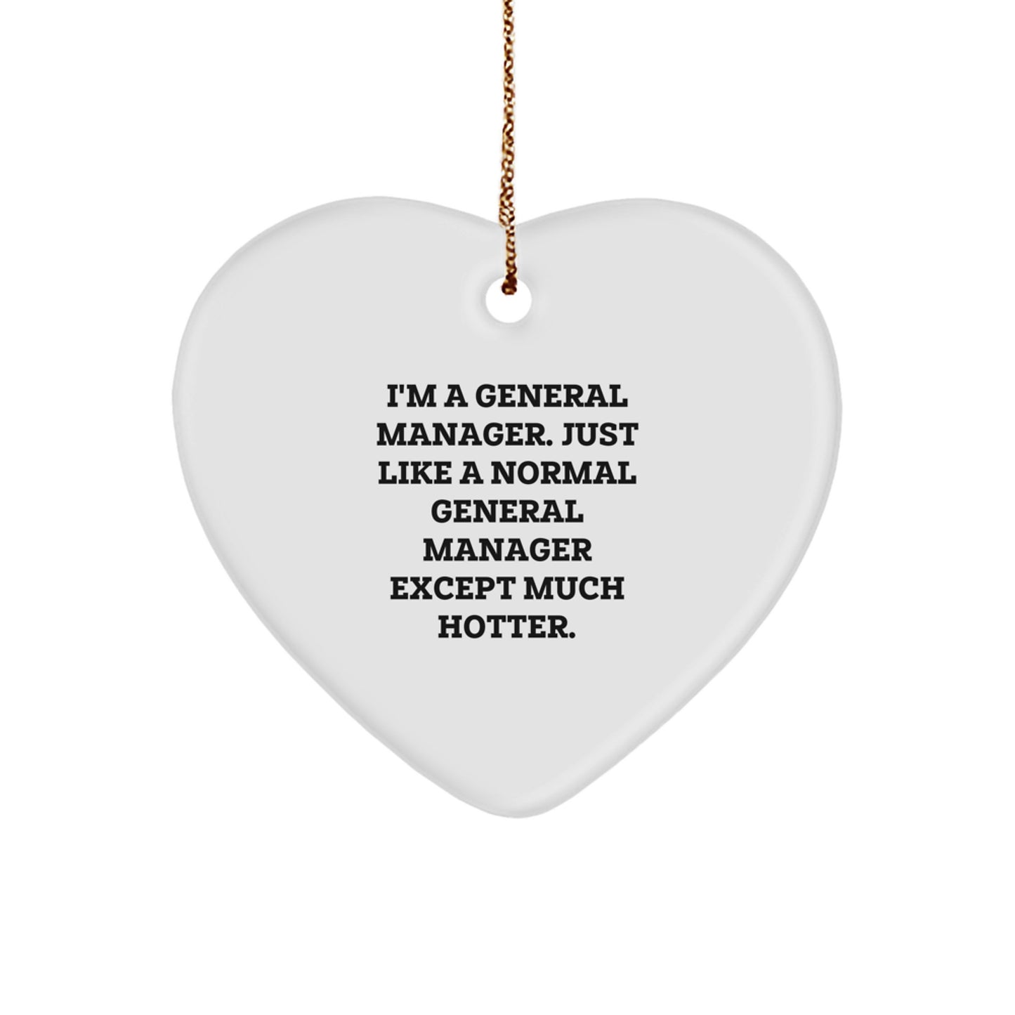 Christmas Gift for Her General Manager Keepsake Ornament Present - Image 1