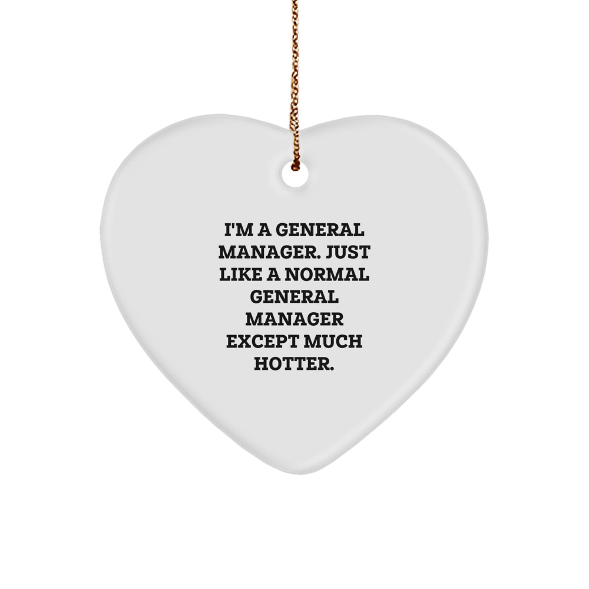 Christmas Gift for Her General Manager Keepsake Ornament Present - Image 1