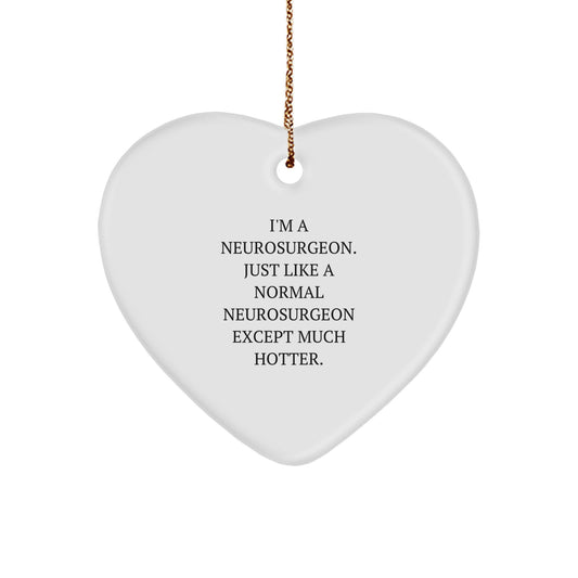 Favorite Neurosurgeon Heart Ornament for Kids Christmas Gift - Image 1
