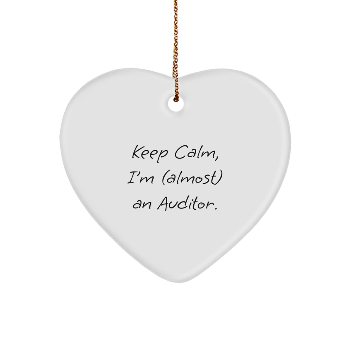 Funny Auditor Gifts for Him, Keep Calm, I'm (almost) An Auditor. Christmas Unique Gifts for Friends Coworkers Family - Image 1