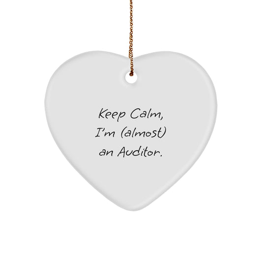 Funny Auditor Gifts for Him, Keep Calm, I'm (almost) An Auditor. Christmas Unique Gifts for Friends Coworkers Family - Image 1