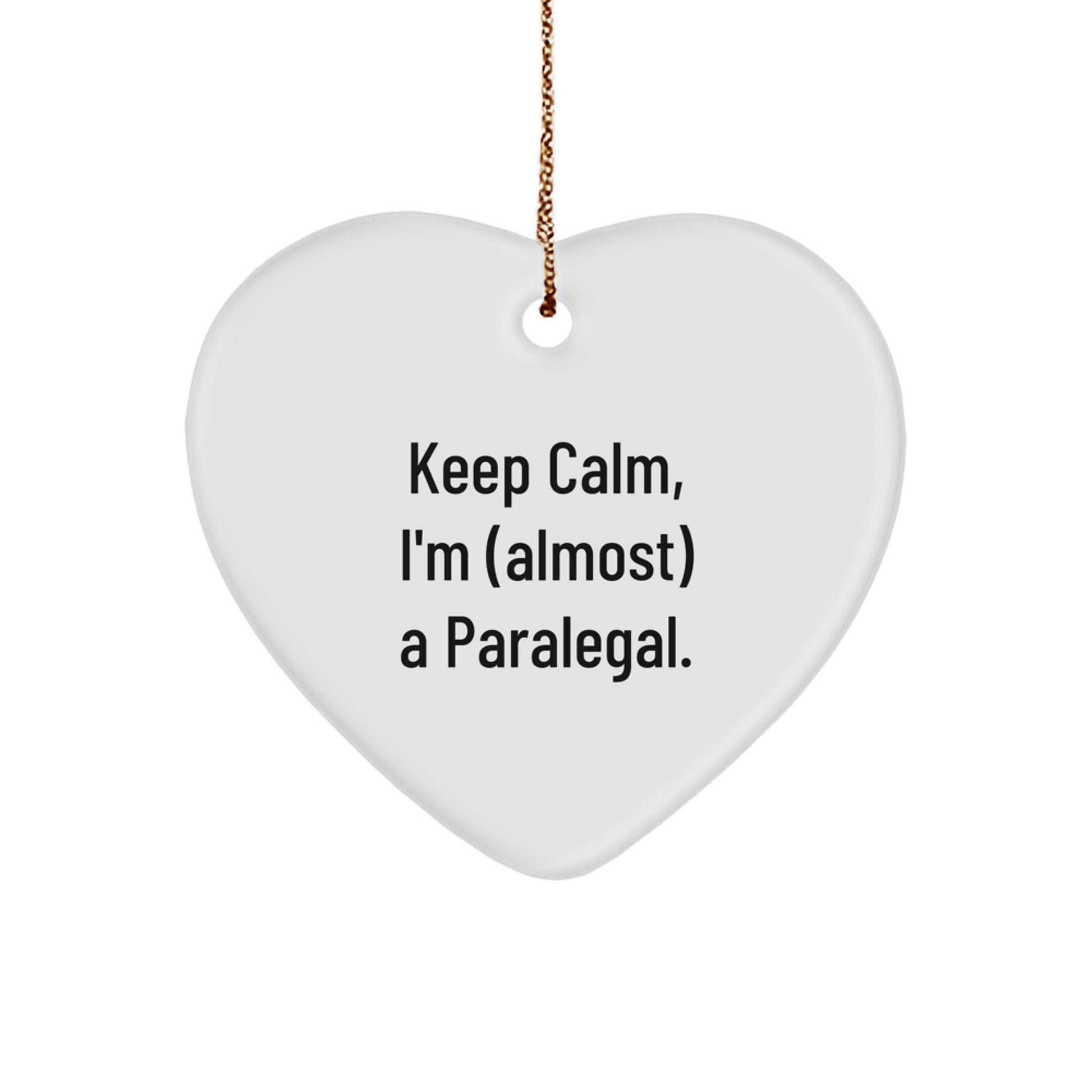 Paralegal Heart Ornament Favorite for Happy Kids Christmas Unique Gift - Image 1