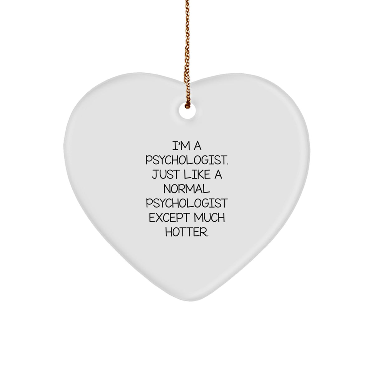 Psychologist Keepsake Christmas Ornament for Him Gift - Image 1
