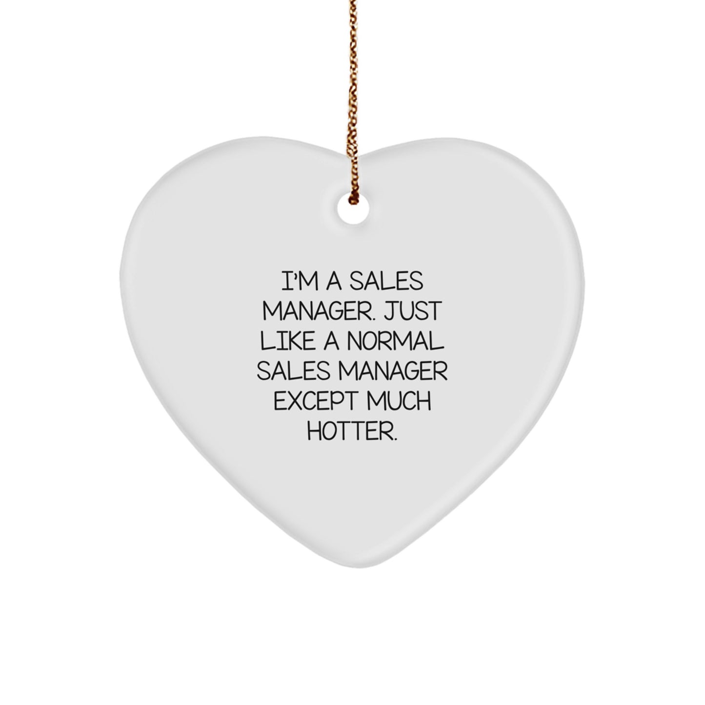 Sales Manager Keepsake Christmas Ornament for Him Gift - Image 1
