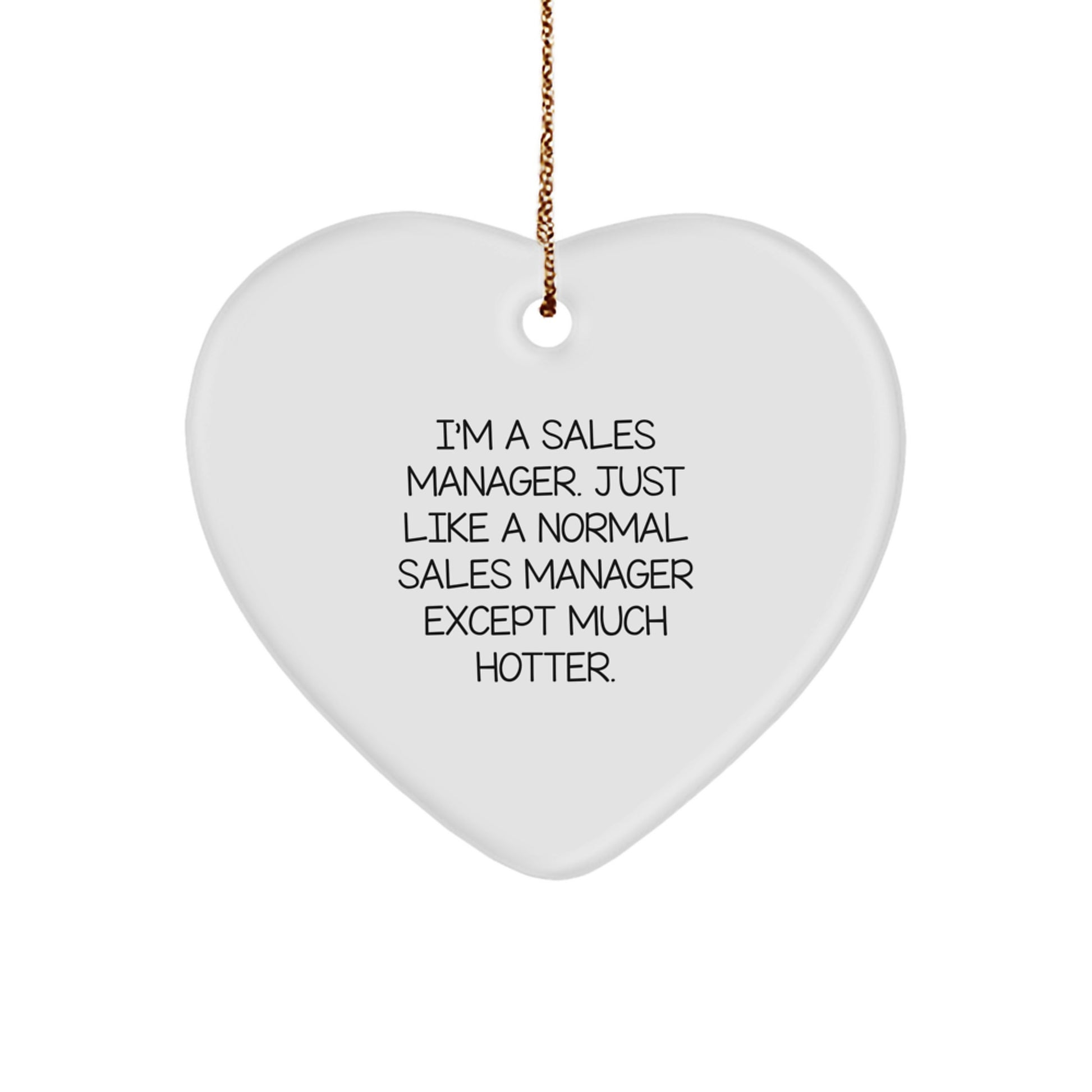 Sales Manager Keepsake Christmas Ornament for Him Gift - Image 1