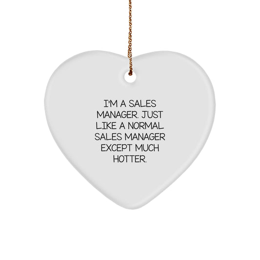 Sales Manager Keepsake Christmas Ornament for Him Gift - Image 1