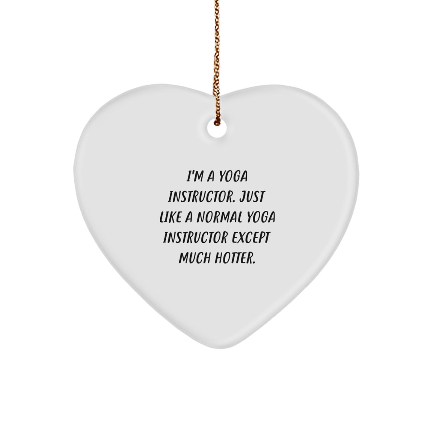 Christmas Gift for Her Yoga Instructor Keepsake Ornament Present - Image 1