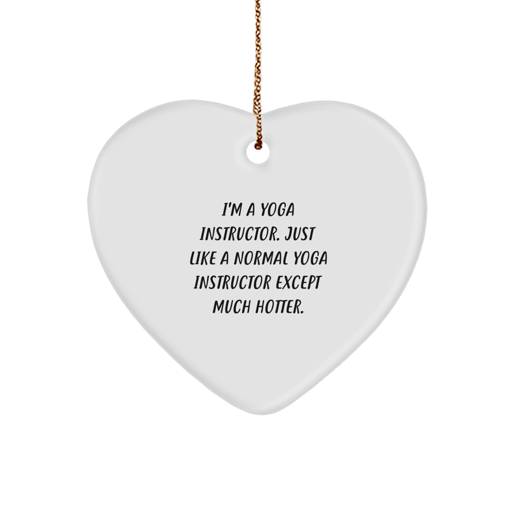 Christmas Gift for Her Yoga Instructor Keepsake Ornament Present - Image 1
