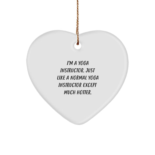 Christmas Gift for Her Yoga Instructor Keepsake Ornament Present - Image 1