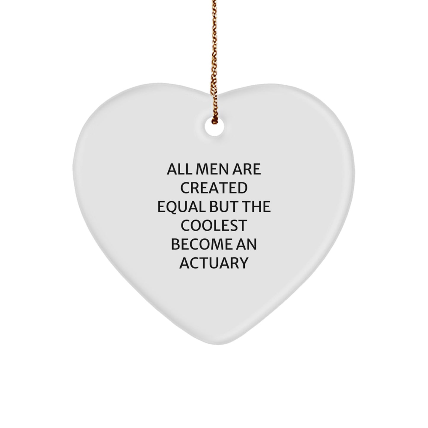 Actuary Christmas Ornament Idea for Coworkers Gift - Image 1
