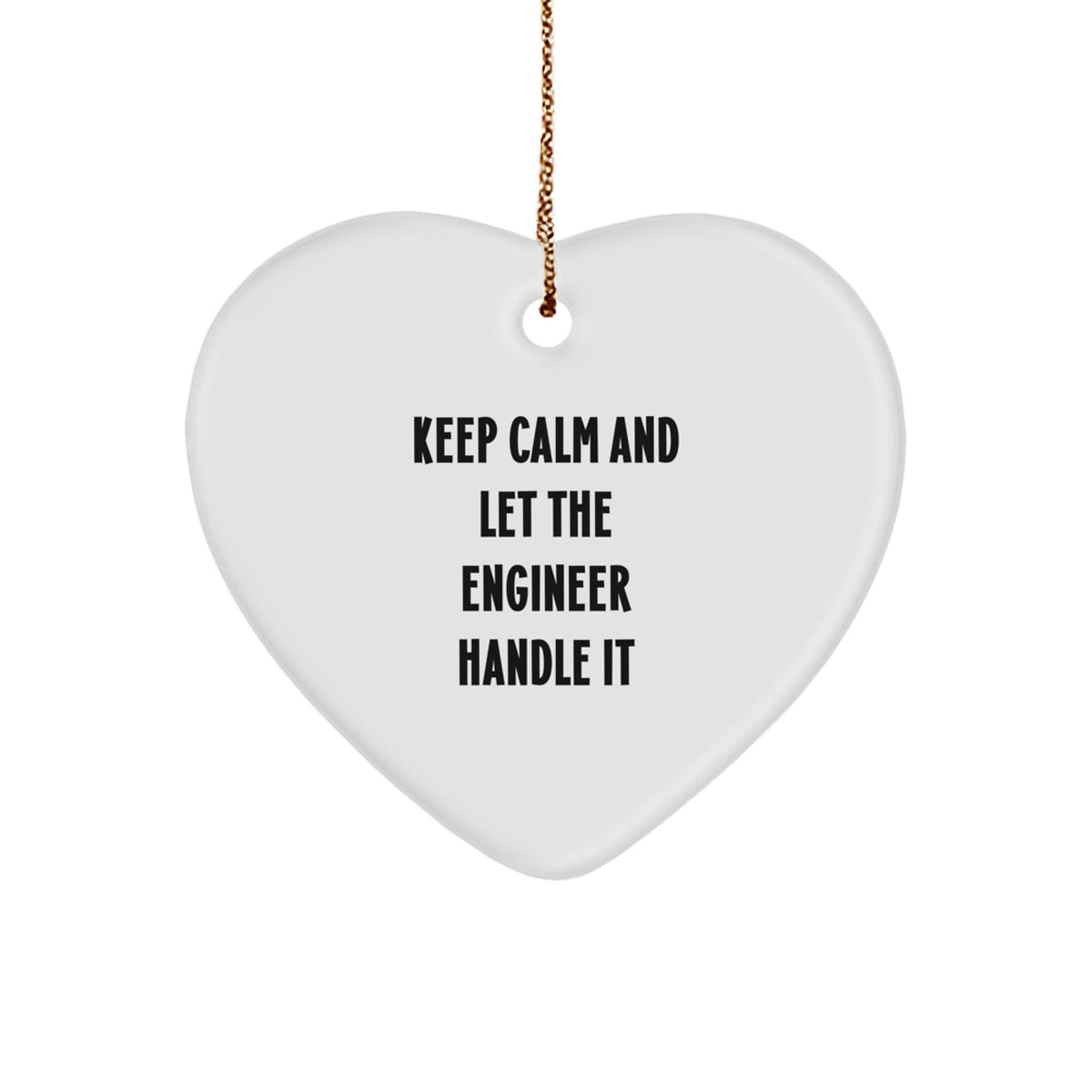 Funny Engineer Heart Ornament Gifts from Friends for Men Christmas Unique Ideas - Image 1
