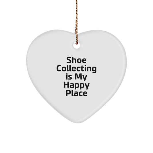 Funny Gift for Shoe Collecting Enthusiasts, Heart Ornament, Gifts from Friends to Family during Christmas Unique Gifts - Image 1