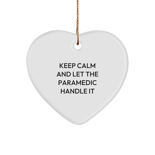 Funny Rescue Worker Heart Ornament for Rescue Worker Gifts from Men or Women this Christmas Unique Gifts - Image 1