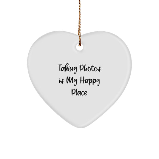Taking Photos Gifts from Friends for Men with Heart Ornament Christmas Unique Ideas - Image 1