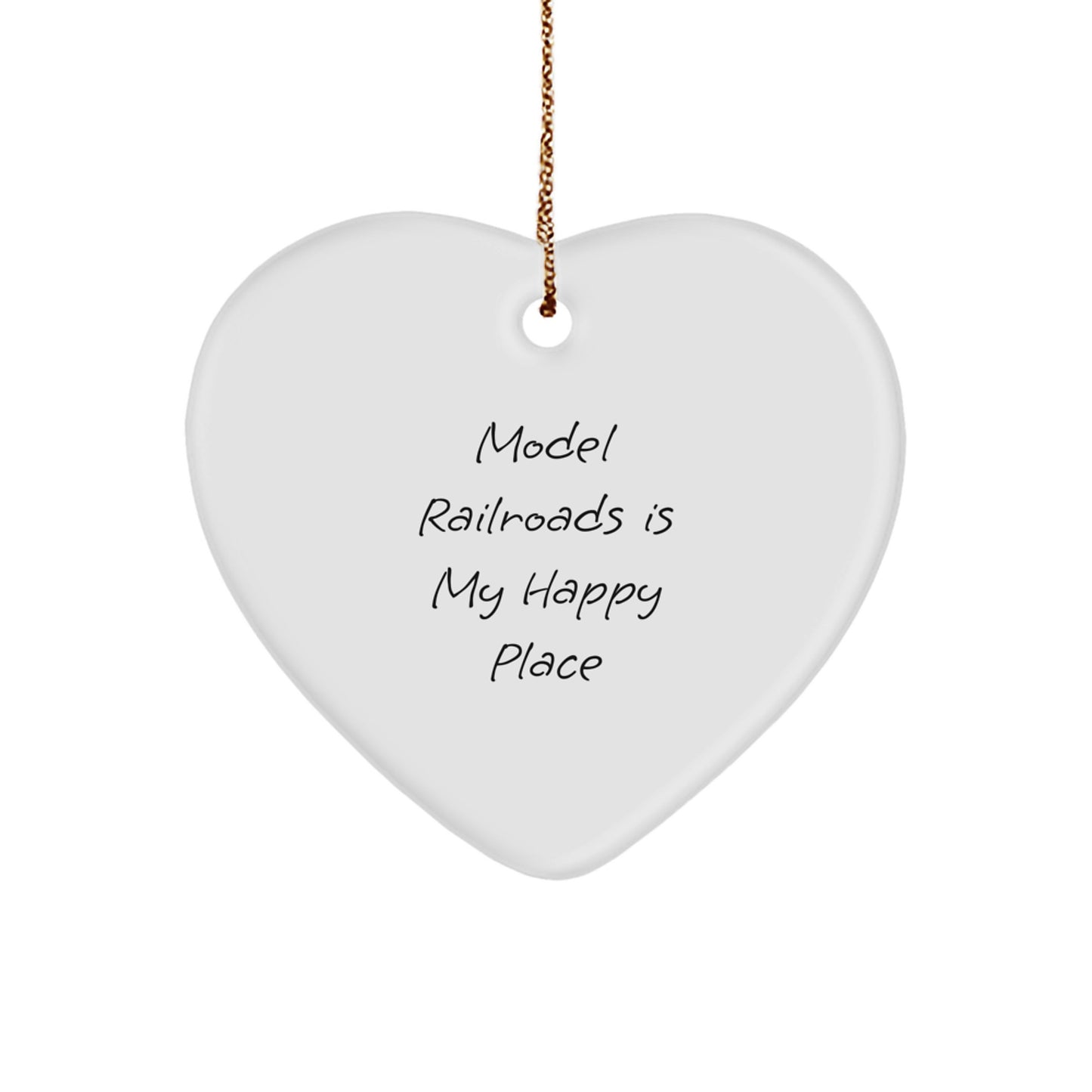Model Railroads Keepsake Christmas Ornament for Him Gift - Image 1