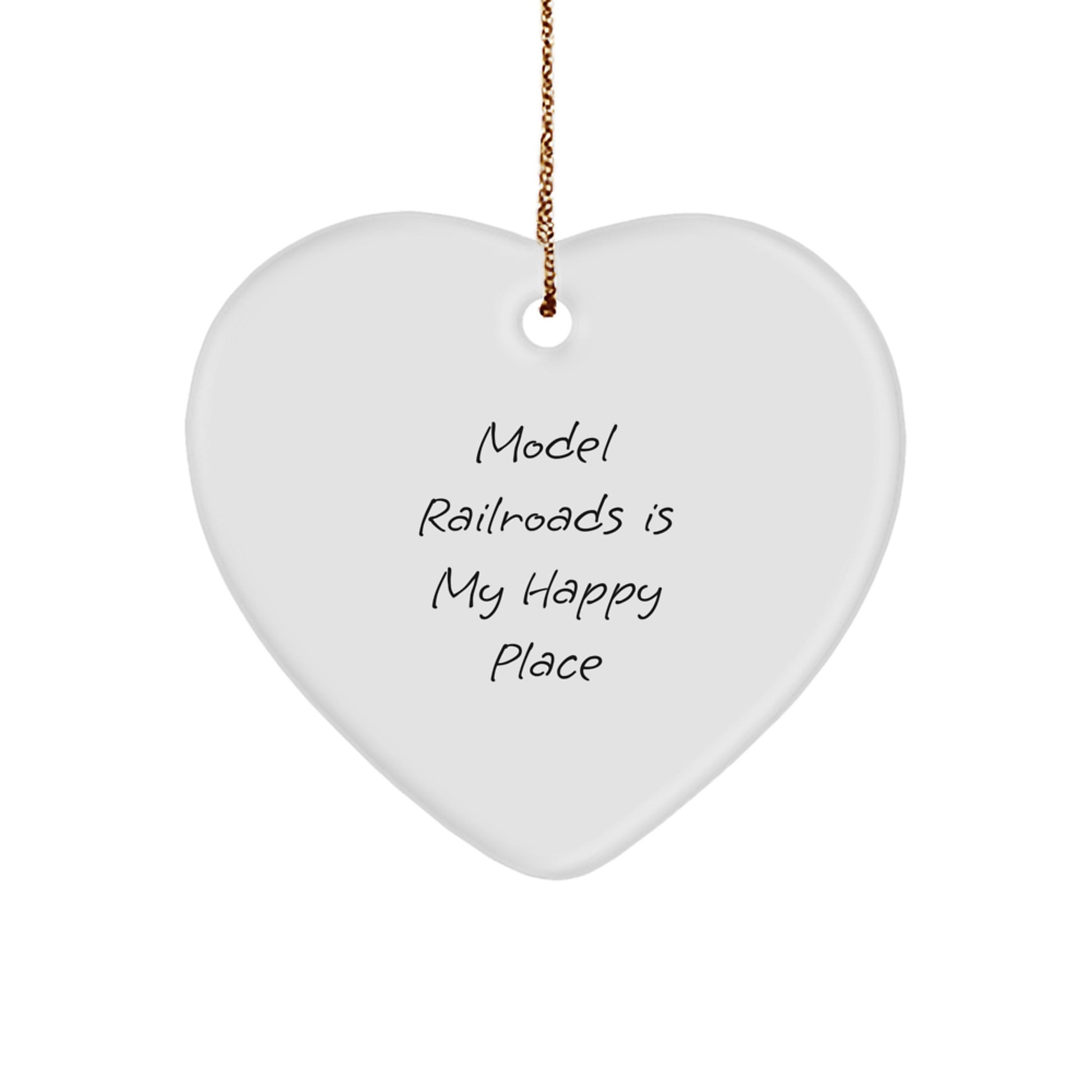 Model Railroads Keepsake Christmas Ornament for Him Gift - Image 1