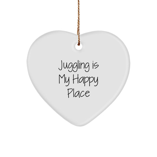 Playful Juggling Novelty Christmas Ornament Gift for Friends - Image 1