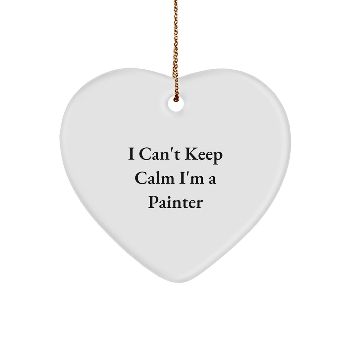 Funny Painter Heart Ornament Gifts from Friends for Painter Friends - Image 1
