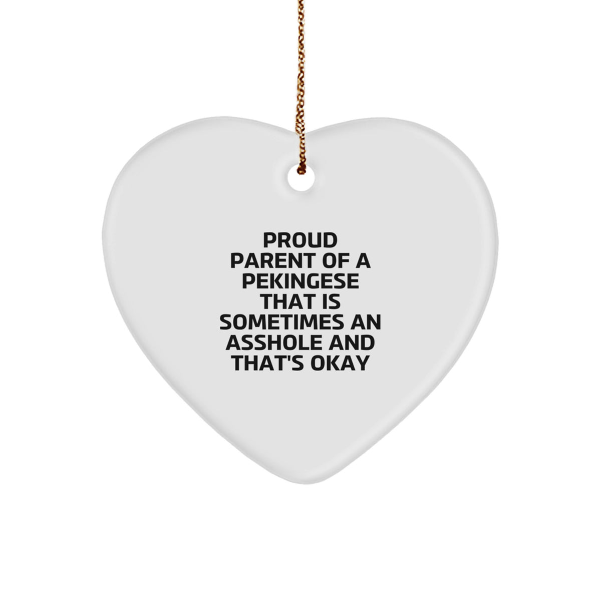 Favorite Christmas Gift for Kids A Funny Pekingese Ornament for Proud - Image 1