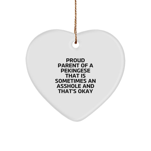 Favorite Christmas Gift for Kids A Funny Pekingese Ornament for Proud - Image 1