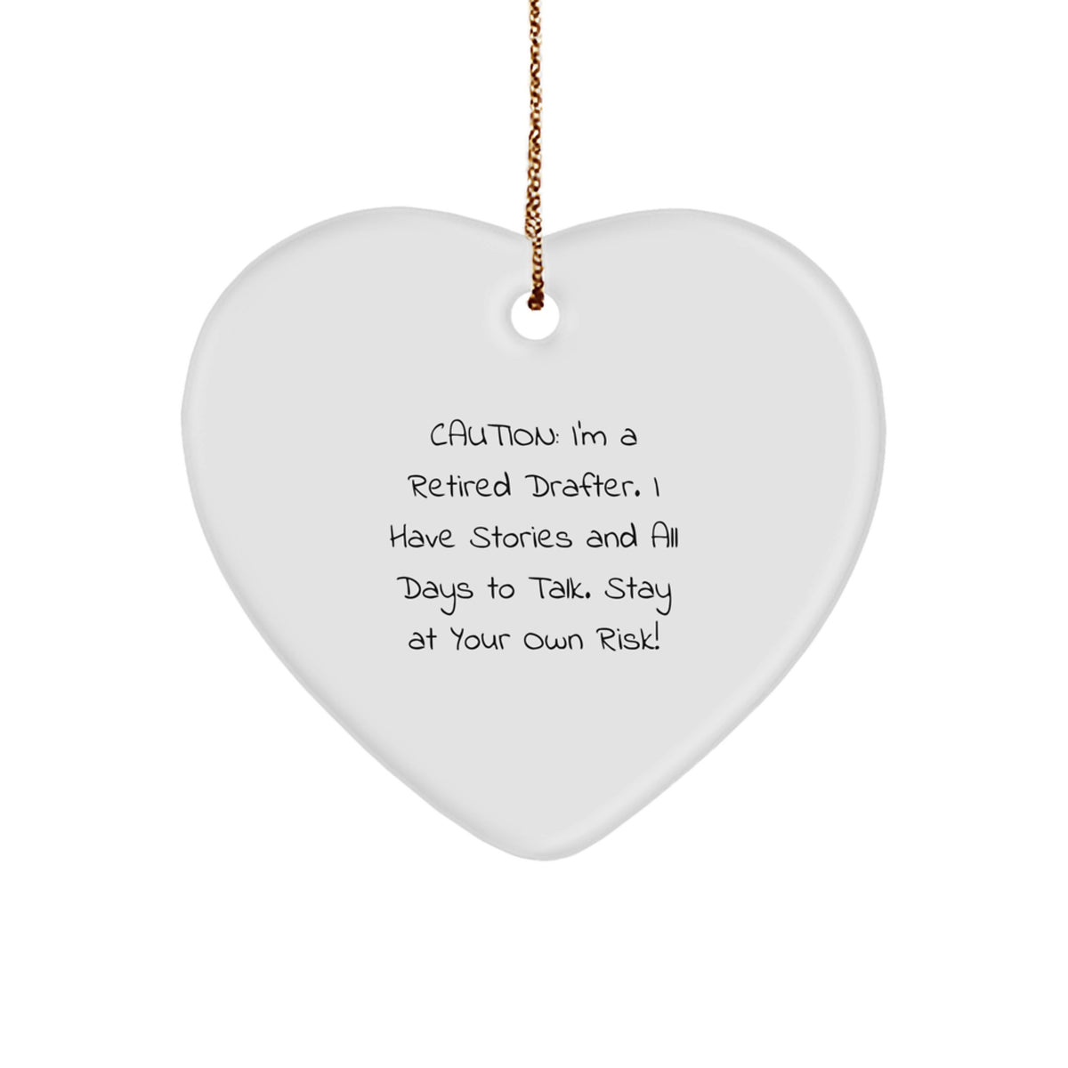 Drafter Gifts from Men to Friends, Christmas Unique Gifts for Heart Ornament Lovers - Image 1